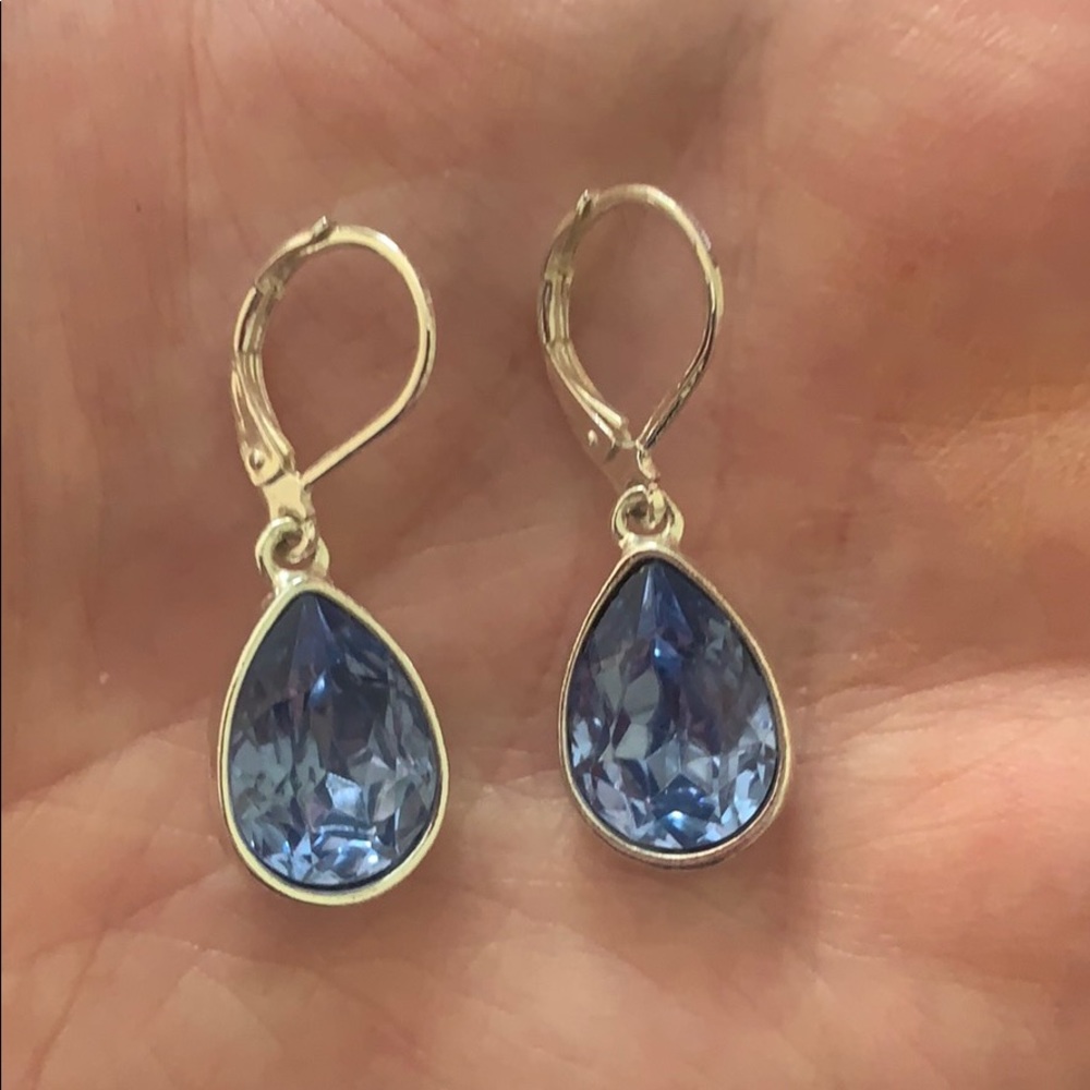 Aquamarine drop earrings